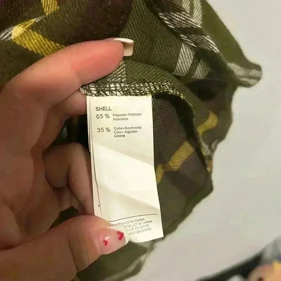 NWT CUPSHE Moriah Gingham Curved Hem Short Dress Size S Flannel Green - Picture 5 of 6